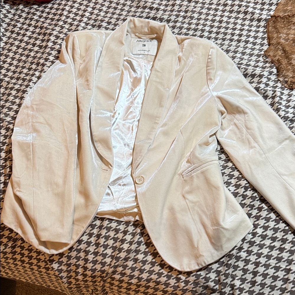 Velvet New Cream Blazer and Pink Blazer